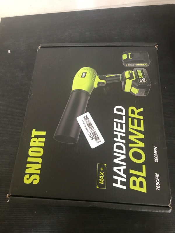 Photo 1 of Leaf Blower Cordless with Battery and Charger, Lawn Care, Blowing Leaves and Dust (Apple Green)