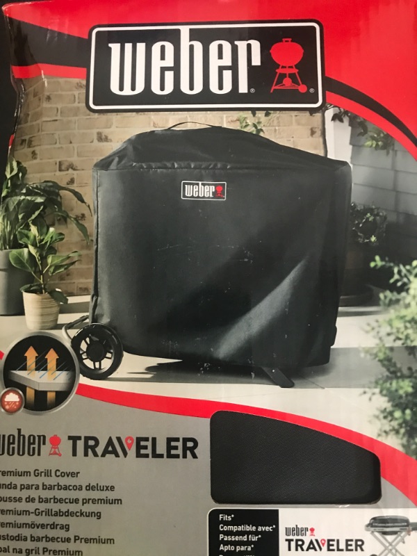 Photo 1 of Weber Traveler Premium Grill Cover, Heavy Duty and Waterproof