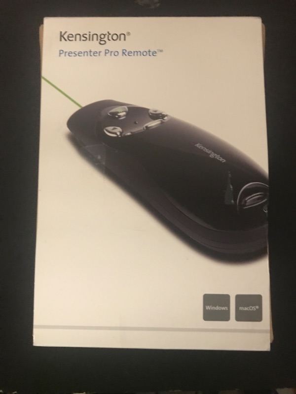 Photo 1 of Kensington Wireless Presenter Pro with Green Laser, Class 2, 150 Ft Range, Black