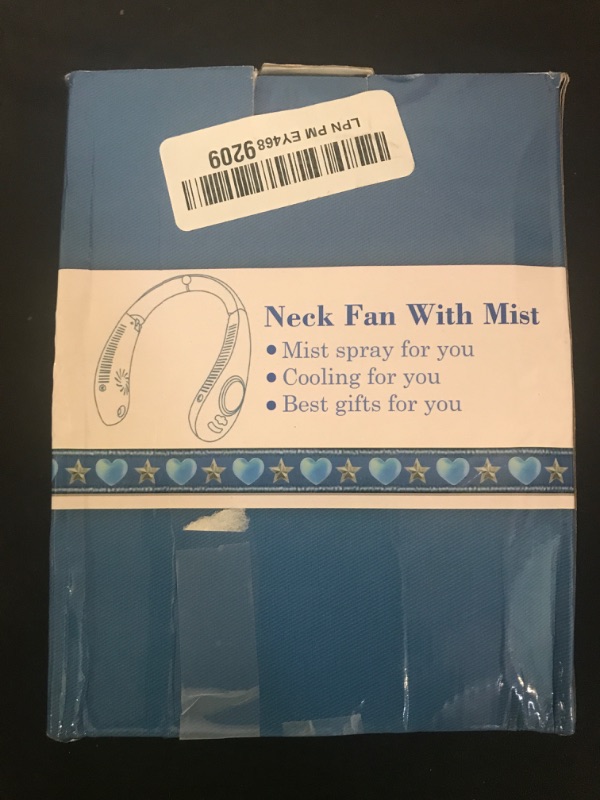 Photo 1 of Neck Fan with Water Mist Spray,Misting Cooling Personal Fans for Your Neck Go Around that Blow Cold Air,Foldaway Hands Free Devices Mister Fan,Best Gifts for Mother's Day Father's Day Birthday