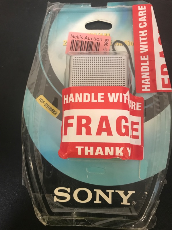 Photo 1 of Sony ICF-S10MK2 Pocket AM/FM Radio, Silver