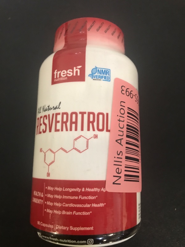 Photo 1 of Resveratrol Supplement - Trans-resveratrol Extra Strength 750mg - Natural, Pure and Potent Polyphenols Supplement - Vegan, Non GMO, Gluten-free - 90 Capsules