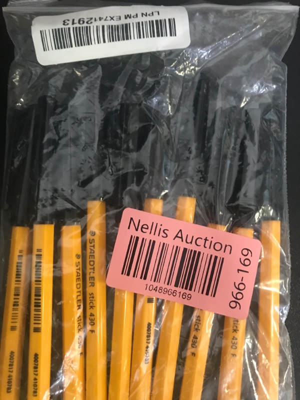Photo 1 of STAEDTLER Stick 430 Fine Ballpoint Pen 0.3mm Black Regular Ink Flow (Pack of 10)