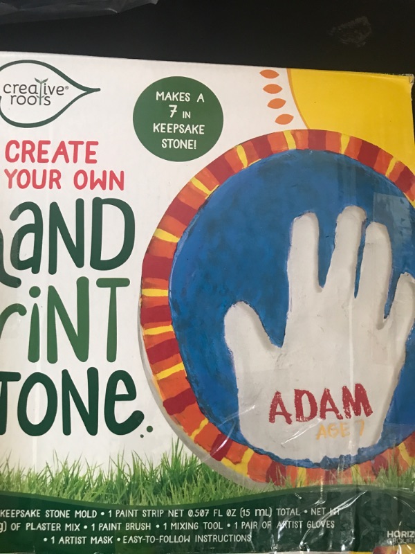 Photo 1 of Creative Roots Create Your Own Handprint Stone by Horizon Group USA