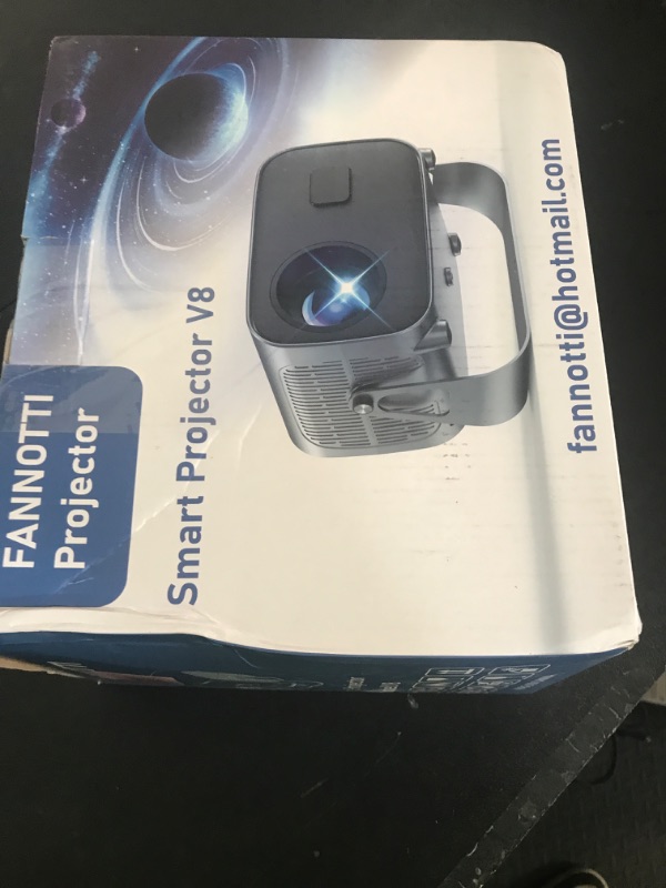 Photo 1 of FANNOTTI Smart Projector with WIFI and Bluetooth, 800ANSI Native 1080P Portable Projector Built-in Apps, Auto Keystone & Electric Focus Movie Projector for Home Theater, Compatible with IOS/Android/HD