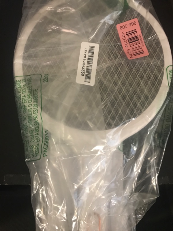 Photo 1 of YISSVIC Electric Fly Swatter 4000V Bug Zapper Racket Dual Modes Mosquito Killer with Purple Mosquito Light Rechargeable for Indoor Home Office Backyard Patio Camping