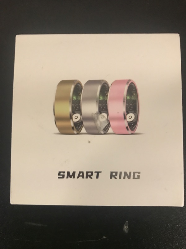 Photo 1 of Health Smart Ring for Men Women, Fitness Tracker with Heart Rate/Blood Pressure/Blood Oxygen Monitor,Sleep Tracker,Pedometer, IP68 Waterproof Ring for iPhone&Android, No Subscription (Silver, Size9?