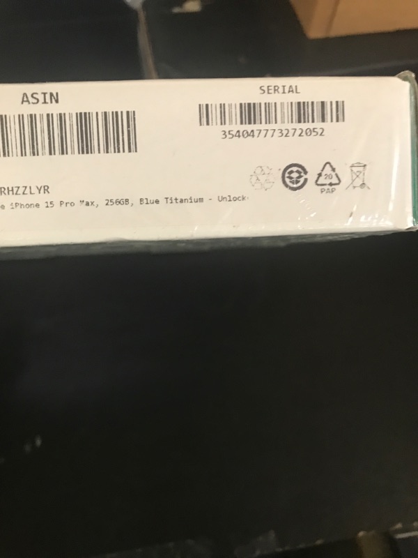 Photo 1 of Apple iPhone 15 Pro Max, 256GB, Blue Titanium - Unlocked (Renewed Premium)