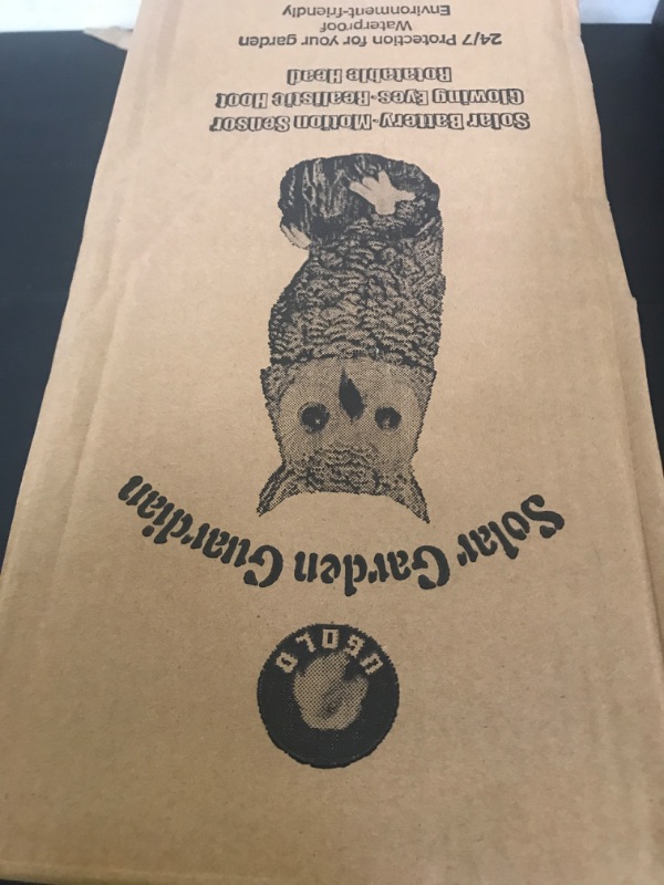 Photo 1 of Ugold Solar Powered Snow Owl with Glowing Eyes, Rotatable Head, Realistic Hoots, Detection and Silent Mode, Garden Sculpture, Decoration for Home, Garden, Patio and Lawn