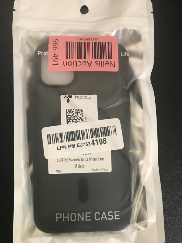 Photo 1 of SUPFINE Magnetic for iPhone 11 Phone Case(Compatible with MagSafe)(Military Grade Drop Protection) Translucent Matte Shockproof Phone Cover,Black