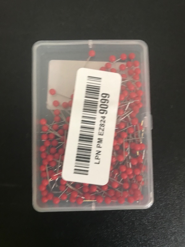 Photo 1 of Map Tacks Push Pins Small Size 300 Packs (Red, 1/8 Inch)