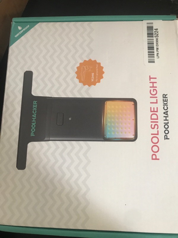 Photo 1 of POOLHACKER Solar Pool Lights Only for Inground Pool?Original?, 10-Color 4-Mode Light Sensing LED, Underwater Lighting with Timer Off, Submersible Lights with Remote, Waterproof Design, 1 Pack