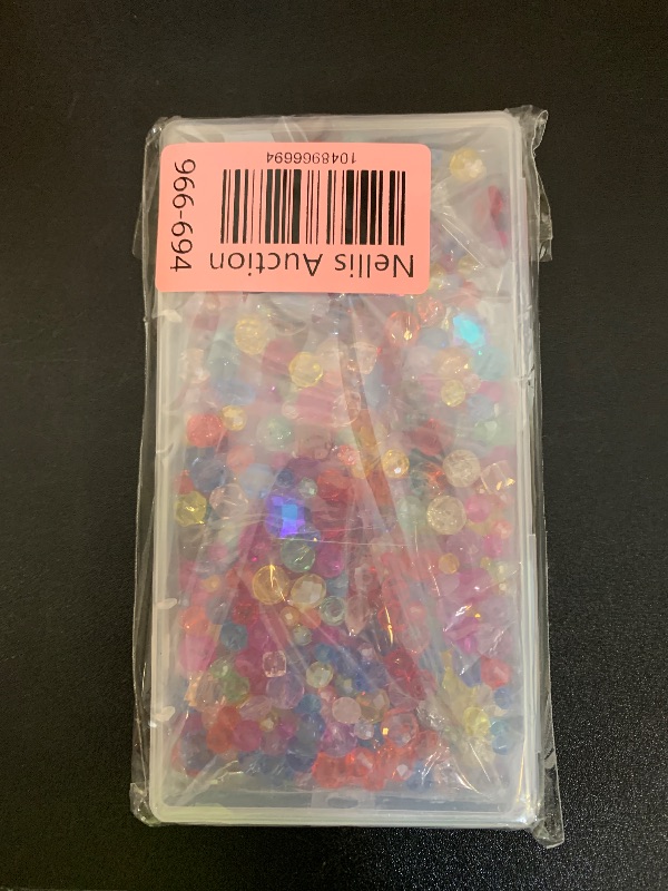 Photo 1 of 636pcs Glass Beads for Jewelry Making - Colorful Rainbow Craft Crystal Beads with Loose Beads Sparkly Beads Hole Drilled DIY for Bracelets Craft Earrings Making
