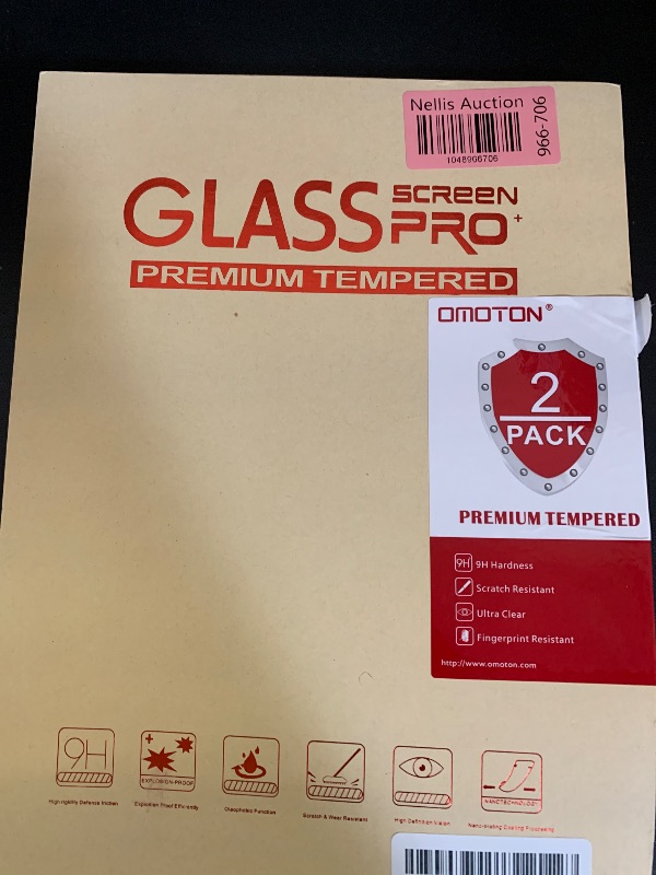 Photo 1 of OMOTON Screen Protector for iPad Air 5th 4th Generation (Air 5/4, 10.9 Inch, 2022/2020) iPad Pro 11 Inch (2022/2021/2020/2019) Tablet - Tempered Glass, Case Friendly, Apple Pencil Compatible, 2 Pack