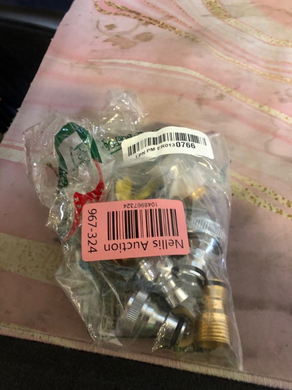 Photo 1 of 6 pcs Faucet Tap Quick Connector Kit, VEINARDYL 4 Washing Machine Quick Connector and 2 Universal Faucet Adapter, Thread Sink Faucet Adapter Connecting Garden Hose for Dishwasher Car Wash