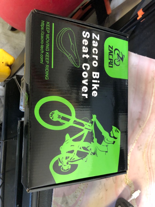 Photo 1 of Zacro Bike Seat Cushion - Gel Padded Cover for Men Women Comfort, Extra Soft Exercise Bicycle Compatible with Peloton, Stationary or Cruiser Seats