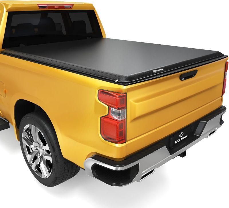 Photo 1 of YITAMOTOR Soft Roll Up Truck Bed Tonneau Cover Compatible with 2019-2025 Chevy Silverado/ GMC Sierra 1500 New Body Style, Fleetside 6.6 ft Bed