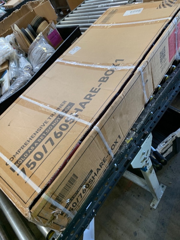 Photo 1 of Box 1 of 3 ONLY----Multifunctional Home Gym System Workout Station with Leg Extension and Preacher Curl, 122.5LB Weight Stack, Multiple Options, Multiple Packages
