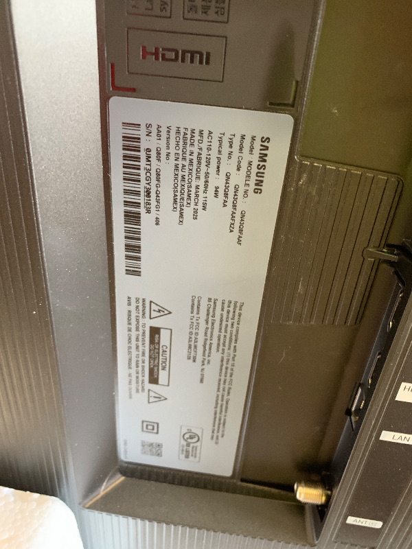 Photo 1 of Samsung 43-Inch Class QLED Q8F 4K UHD Smart TV (2025 Model) Q4 AI Processor, 100% Color Volume with Quantum Dot, AirSlim Design, Endless Free Content, Samsung Vision AI, Alexa Built-in
