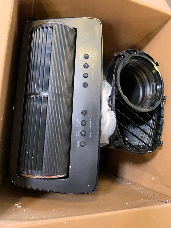 Photo 1 of Midea Duo 10000 BTU DOE 115-Volt Black Vented Wi-Fi enabled Portable Air Conditioner Remote Control Included 450-sq ft -Cooling