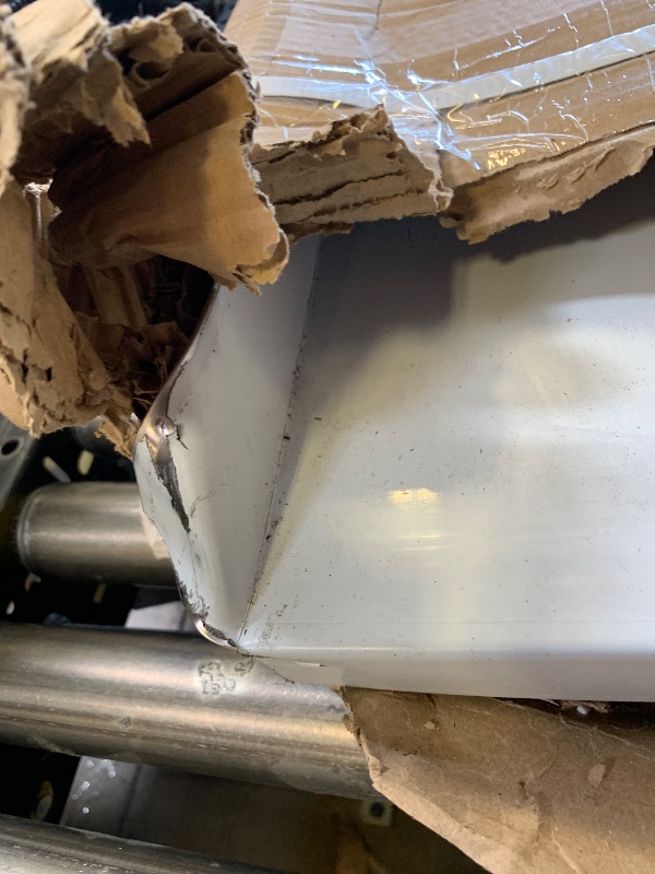 Photo 1 of * Corners are Bent 2 Sides* -- HARDURA Stainless Steel Table Prep & Work Table 24 x 72 Inches NSF Heavy Duty Commercial with Undershelf and Backsplash for Restaurant Kitchen Home and Hotel 