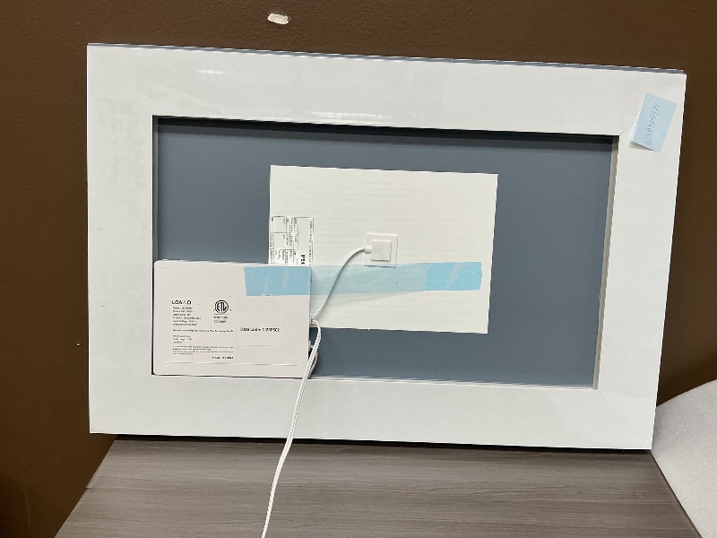 Photo 1 of 28x36 Inch Led Mirror for Bathroom with Front Light and Backlit, Dimmable Anti Fog Wall Bathroom Mirror with Led Lights, Water Proof, Decor Vanity Mirror