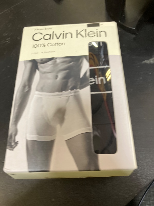 Photo 1 of Calvin Klein Men's Cotton Classics 3-pack Boxer Brief, 3 Black, Medium