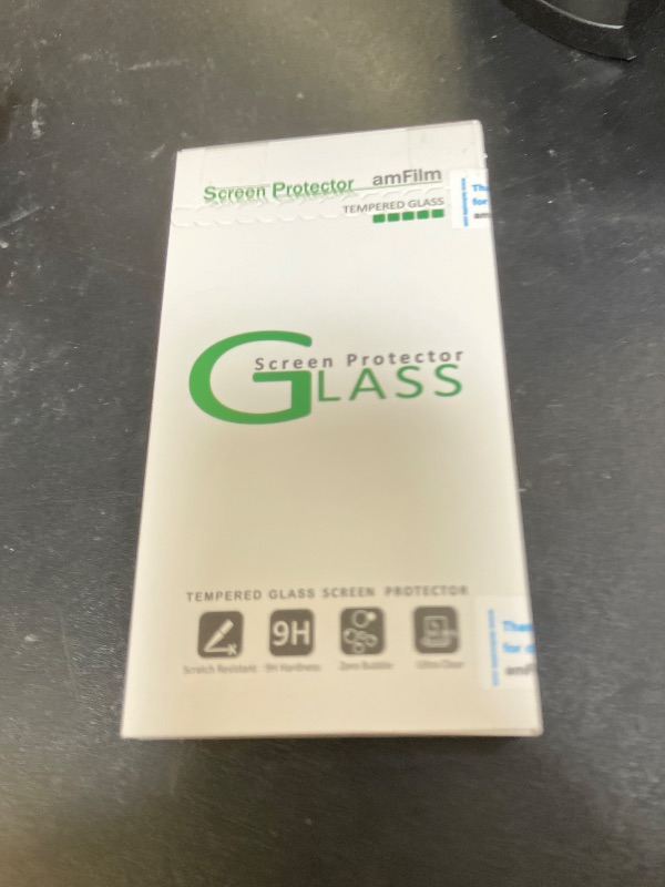 Photo 1 of amFilm Essential Screen Protector for iPhone 16e iPhone 14 iPhone13 iPhone 13 Pro 6.1", Premium 9H+ Tempered Glass, Anti-Scratch, HD-Clear and Touch-Sensitive, Case Friendly, 2 Pack