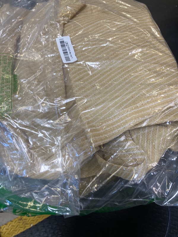 Photo 1 of Royal Shade 10' x 10' x 10' Beige Triangle Sun Shade Sail RS-SLT, 95% UV Blockage, 200GSM Commercial Standard Heavy Duty, Water & Air Permeable Canopy Mesh for Patio (We Make Custom Sizes)