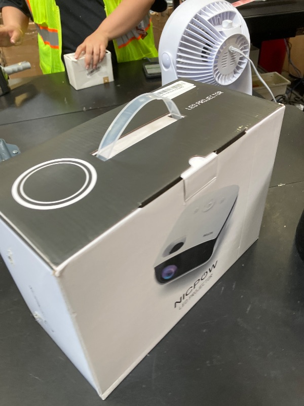 Photo 1 of NICPOW Outdoor Projector with Screen, Mini Projector for Home Theater, 1080P and 240" Supported Movie Projector 7500Lux Portable Video Projector Compatible with Smartphone/TV Stick/PS5/PC/Laptop