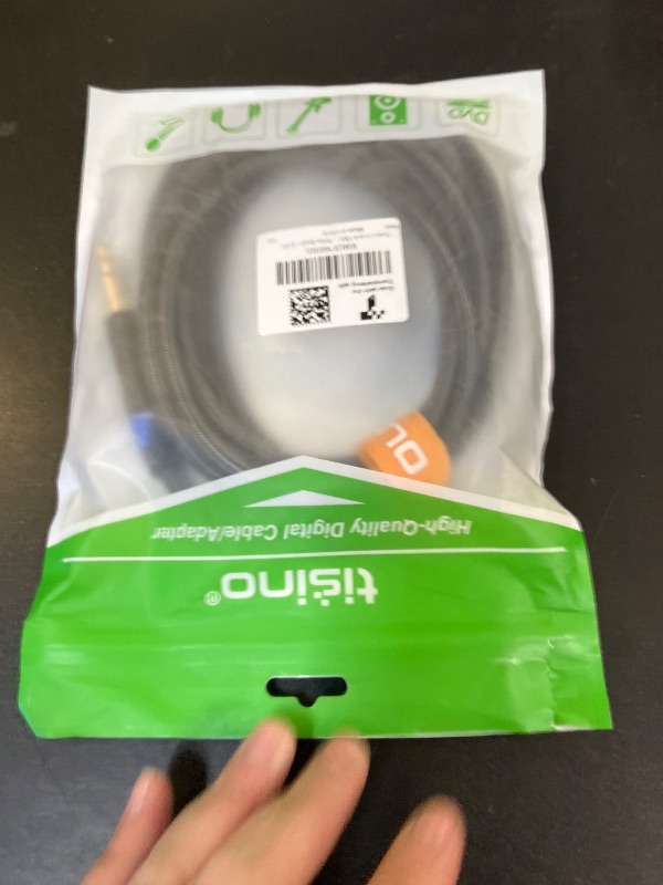 Photo 1 of Tisino 1/4 inch TRS Cable, Quarter inch 1/4 TRS to TRS Balanced Stereo Audio Cable Male to Male Pro Interconnect Cable, Nylon Braid - 10 FT