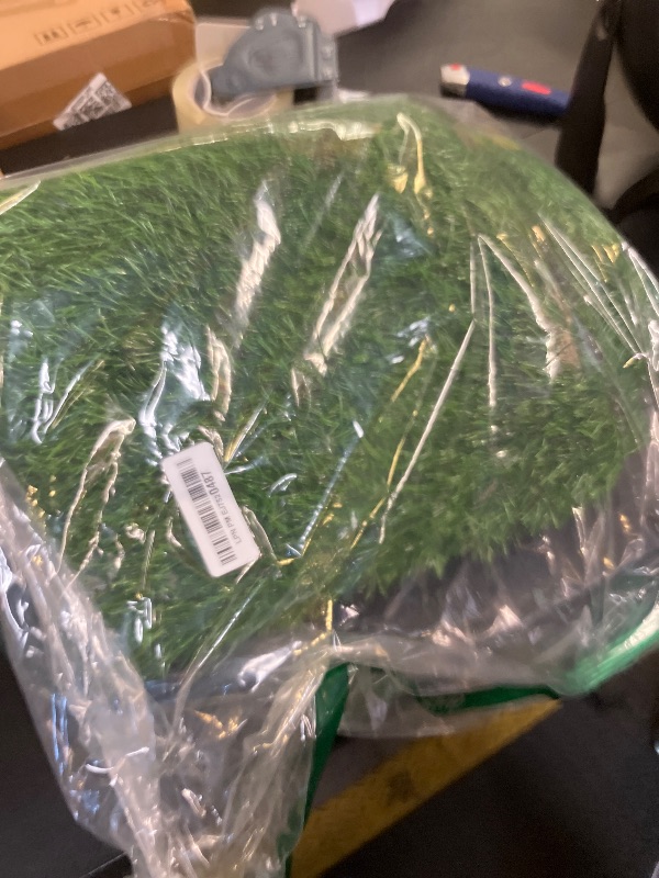 Photo 1 of Realistic Artificial Grass Rug Indoor Outdoor: Fake Grass Turf with Drainage Holes, Pet-Friendly Dog Grass Mat, Perfect for Garden Lawn Balcony Patio Backyard Landscape Decoration?, 3FT x5FT