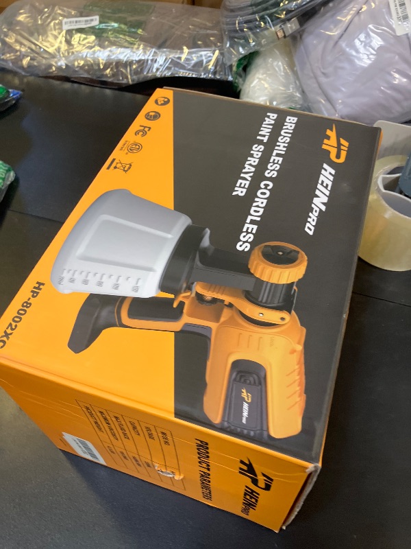 Photo 1 of Paint Sprayer Cordless Compatible with Dewalt 20V Max Battery, Brushless Motor Spray Gun, Electric Paint Sprayers for House Painting and Furniture(Bare Tool)