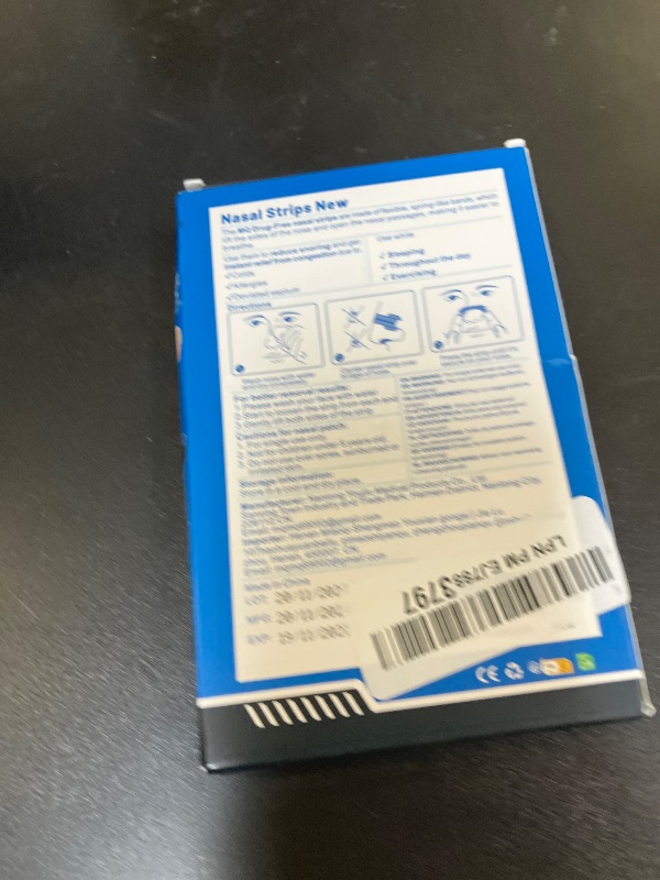 Photo 1 of MQ 50ct Nasal Strips for Snoring Black Nose Strips for Breathing Extra Strength Snore Strips to Open Nasal Passages, Relieve Nasal Congestion