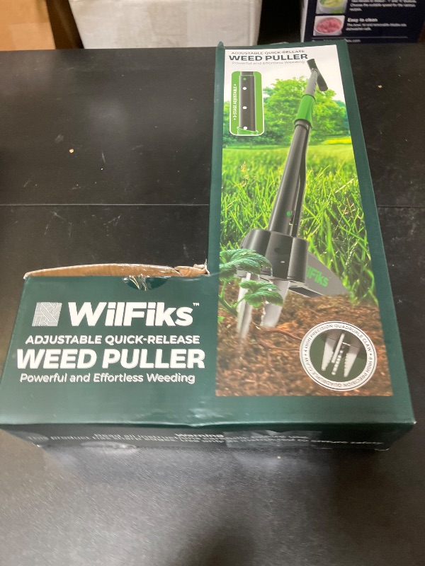 Photo 1 of Puller Tool with Long Adjustable Handle (36", 40", & 45"), Quick-Release Weed Ejector Mechanism, Lightweight Aluminum Stand-Up Heavy Duty Weed Remover, 4-Claw Head & Foot Pedal for Easy Weeding