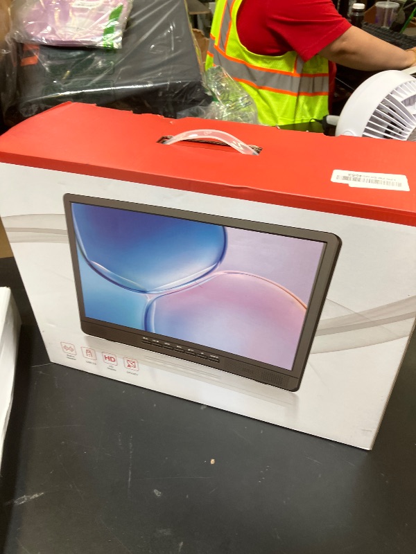 Photo 1 of Desobry 18 Inch Portable TV with Digital ATSC Tuner, Built-in 6000mAh, Portable Monitor with 1080P HDMI Input, AV Input, USB, Small TV for Camping, RV, Kitchen, Patio,no WiFi & Bluetooth