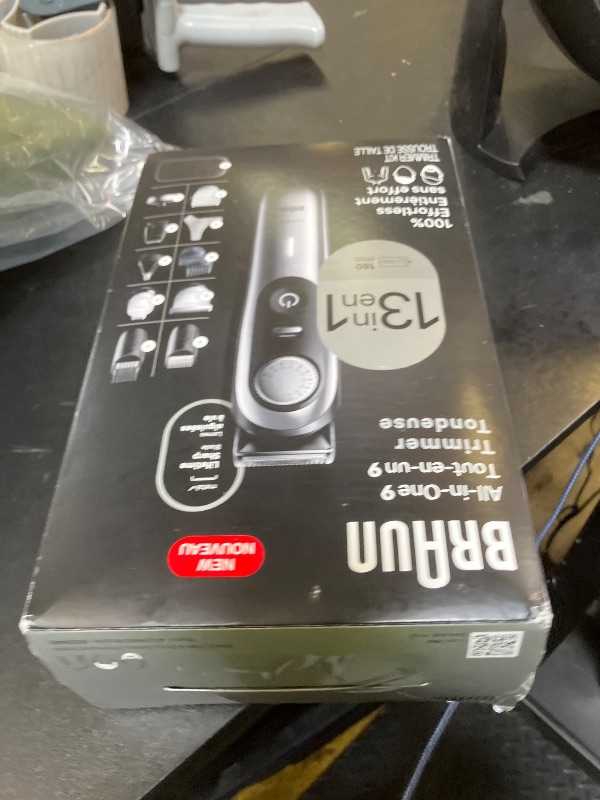 Photo 1 of Braun All-in-One Men's Shaving Kit Series 9 9440, 13-in-1 Beard, Face, Nose, Ear Trimmer, Hair Clippers, Body Groomer and Manscaping