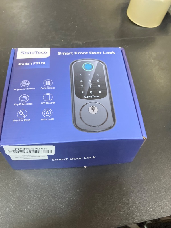 Photo 1 of Smart Locks for Front Door, Fingerprint Keyless Entry Door Lock with Security Smart Deadbolt and Touchscreen Keypad, App Control, Auto Lock, Easy Install, Matte Black, (2025 Upgrade)