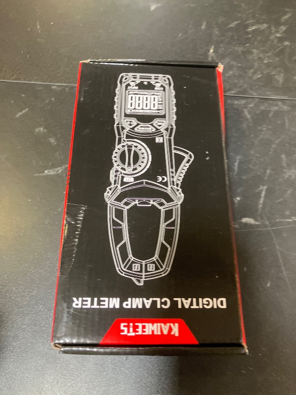 Photo 1 of KAIWEETS HT206D Digital Clamp Meter T-RMS 6000 Counts, Multimeter Voltage Tester Auto-ranging, Measures Current Voltage Temperature Capacitance Resistance Diodes Continuity Duty-Cycle (AC/DC Current)