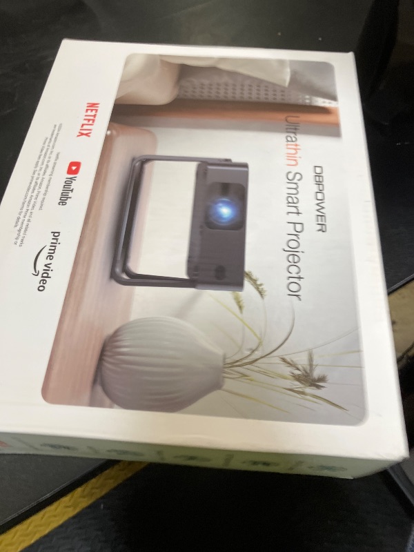 Photo 1 of [Ultra-Slim 1.97"| Netflix Licensed | AI Auto Focus | 360° Stand] Smart Mini Projector with WiFi 6 & Bluetooth, Built-in Netflix/YouTube/Disney+/Hulu, DBPOWER N5 Movie Projector for Bedroom (Black)