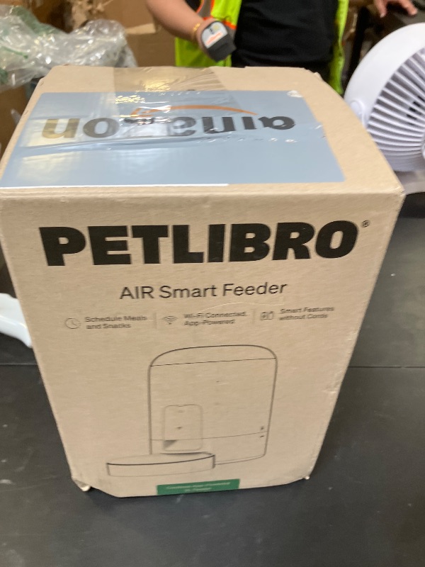 Photo 1 of PETLIBRO Automatic Cat Feeder, Wi-Fi Rechargeable Cat Food Dispenser Battery-Operated with 30-Day Life, AIR Timed Pet Feeder for Cat & Dog, 2L Auto Cat Feeder