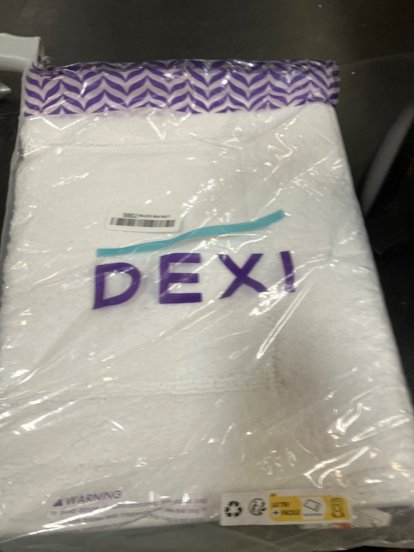 Photo 1 of DEXI Bathroom Rugs 24x16, Washable Non Slip Bath Mat for Shower Floor, Absorbent Quick Dry Bathmat with Rubber Backing, Ultra Soft Plush Carpet for Tub, White(stain)