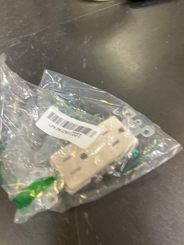 Photo 1 of Leviton 15 Amp, 125 Volt, Decora Duplex Receptacle, Residential Grade, Grounding, 5325-T, Light Almond
