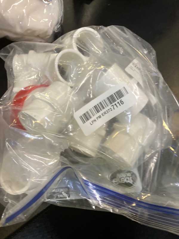 Photo 1 of 10Pcs White PVC Pipe Fittings, 1-Inch NPT Female Thread Adapter Connector, Threaded Coupling, Socket x NPT Female, Sch40