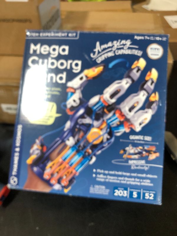 Photo 1 of Thames & Kosmos Mega Cyborg Hand STEM Experiment Kit | Build Your Own GIANT Hydraulic Amazing Gripping Capabilities Adjustable for Different Sizes Learn Pneumatic Systems