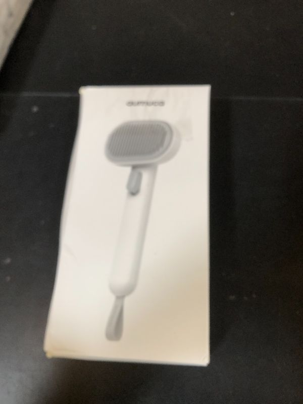 Photo 1 of aumuca Cat Brush for Shedding, Cat Brushes for Indoor Cats, Cat Brush for Long or Short Haired Cats, Cat Hair Brush Cat Grooming Deshedding Brush for Dog Kitten Horse Massage Removes Loose Fur, White