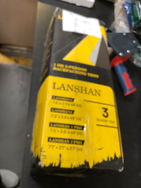 Photo 1 of LANSHAN Ultralight Tent 3-Season Waterproof Backpacking Tent for 2 Person Camping, Climbing, Hiking, Travelling, Mountaineering, 2-Person, Khaki