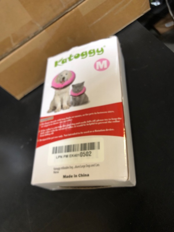 Photo 1 of Katoggy Protective Inflatable Recovery Collar, Soft Blow-up Dog Cone Collar, Pet Donut Cone Collar, Comfy Elizabethan Collar After Surgery for Large Dog to Prevent from Biting & Scratching, Medium