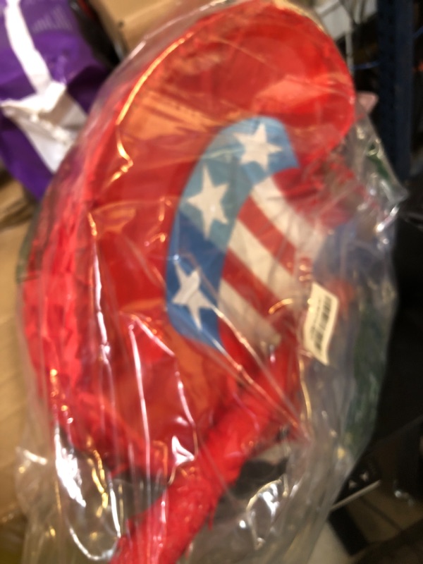 Photo 1 of Leyndo Patriotic Piñata Red White Blue Colored Patriotic Piñata 4th of July Piñata for Independence Day, Memorial Day, American Celebration Party Decoration(Hat)