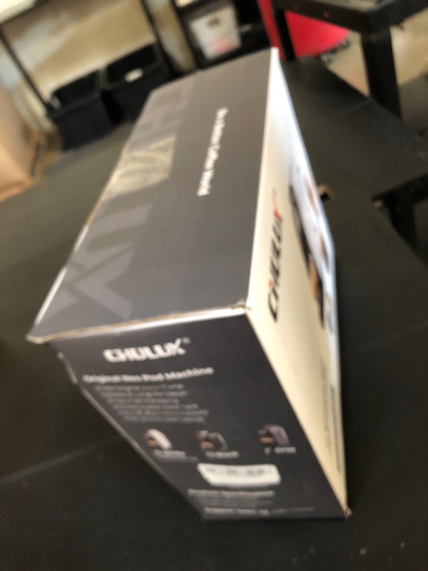 Photo 1 of CHULUX Compact Espresso Machine, 20 Bar Single Serve Coffee Maker, Dual Brew Sizes for Espresso and Lungo, 1400W Rapid Brewing, Mystic Gray (Upgrade Model)